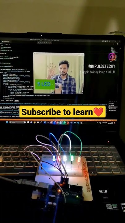 controlling Leds using computer vision 🔥| Computer vision with Arduino ...