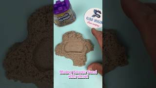 Mixing Kinetic Sand with slime! #slimes #slime #slimevideo