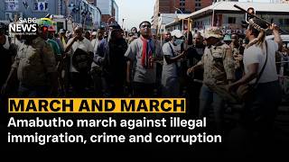 Amabutho march against illegal immigration, crime and corruption