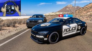 Forza Horizon 5 - Pursuit of a criminal in a BMW M4 | Logitech G920 Gameplay