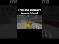 That One Clinically Insane Minecraft Friend