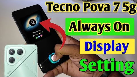 Tecno Pova 7 5g always on display/ Tecno Pova 7 5g always on display setting