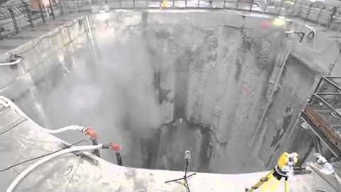 Bertha recovery shaft breakthrough