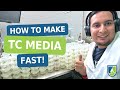 Speed up your tissue culture media preparation tips from our lab director francisco