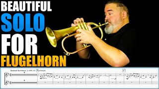 Video thumbnail of "GORGEOUS FLUGELHORN SOLO/DUET "Broken Pieces" by Iain Mundy & Matonizz. Sheet Music Play Along!"