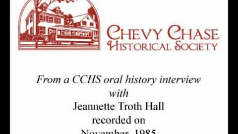 Jeannette Troth Hall, 4-9-1992, on dancing at Chev...