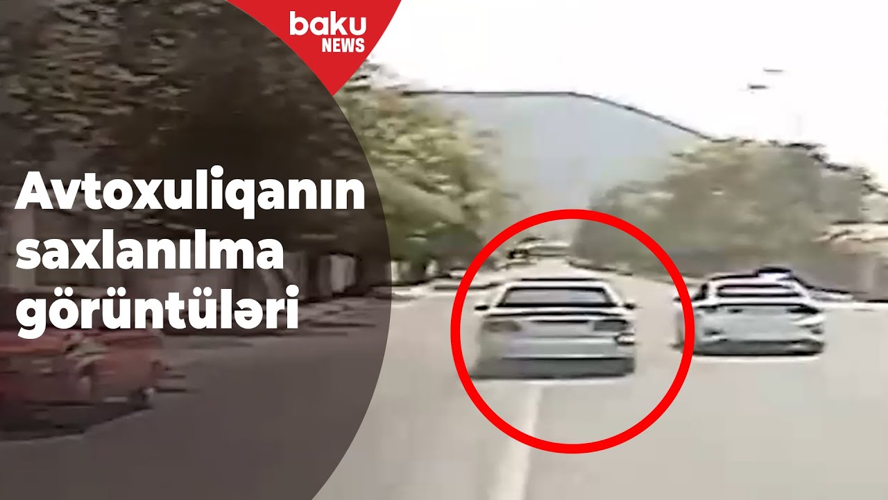 Zaqatalada avtoxuliqanlıq edən şəxs polisə tabe olmadı ANBAAN GÖRÜNTÜLƏR