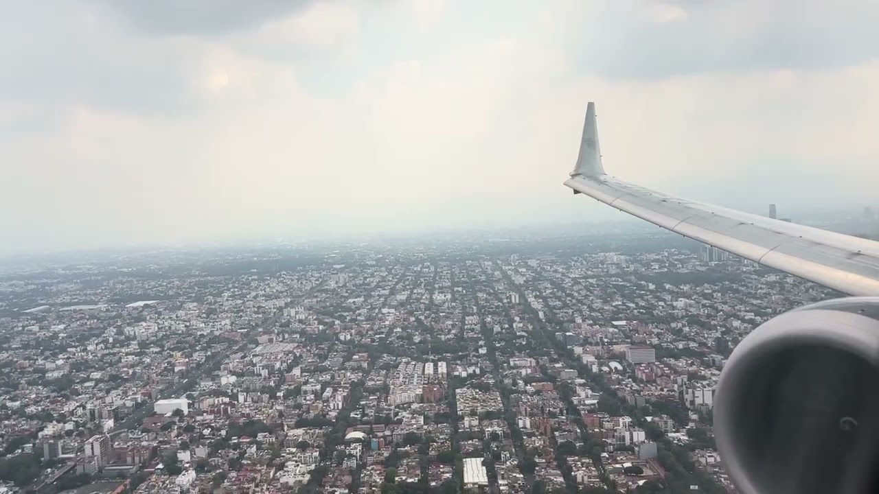 Aeromexico 737-900 MAX (XA-MAZ) landing in Mexico City from Guadalajara! 