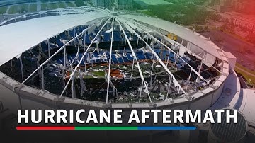 Hurricane Milton rips roof off of baseball stadium | ABS-CBN News