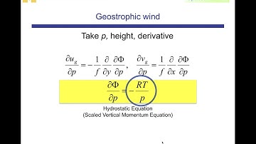 11.1.0: Dynamic Meteorology: Thermal Wind Derivation