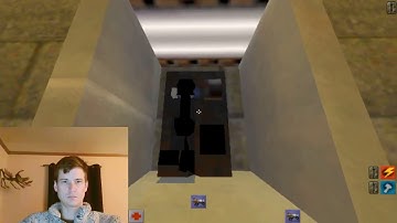 Inside a Quake 2 Map with a Court House, Police Station and Jail Cell