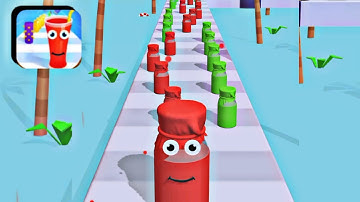 Juice Run Max - All Levels Mobile Gameplay Walkthrough Android IOs Relaxing & satisfying KGTR87