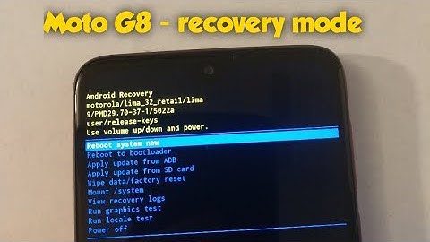 Motorola G8 recovery mode , hard reset ...factory data reset