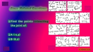 Find the points trisecting the joint of A (-1,4) B (6,2) [Ratio formula] screenshot 2
