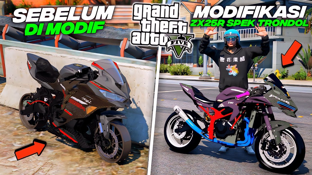 Menemukan Motor Moge ZX25R Langka Rongsok Terbangkalai Di Kota Baru - GTA 5 MOD