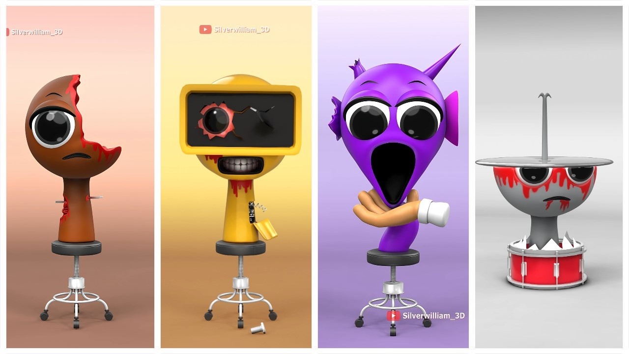 HELP Sprunki Garnold, Tunner, Mr. Tree and Fun Bot! Incredibox Sprunki Animation