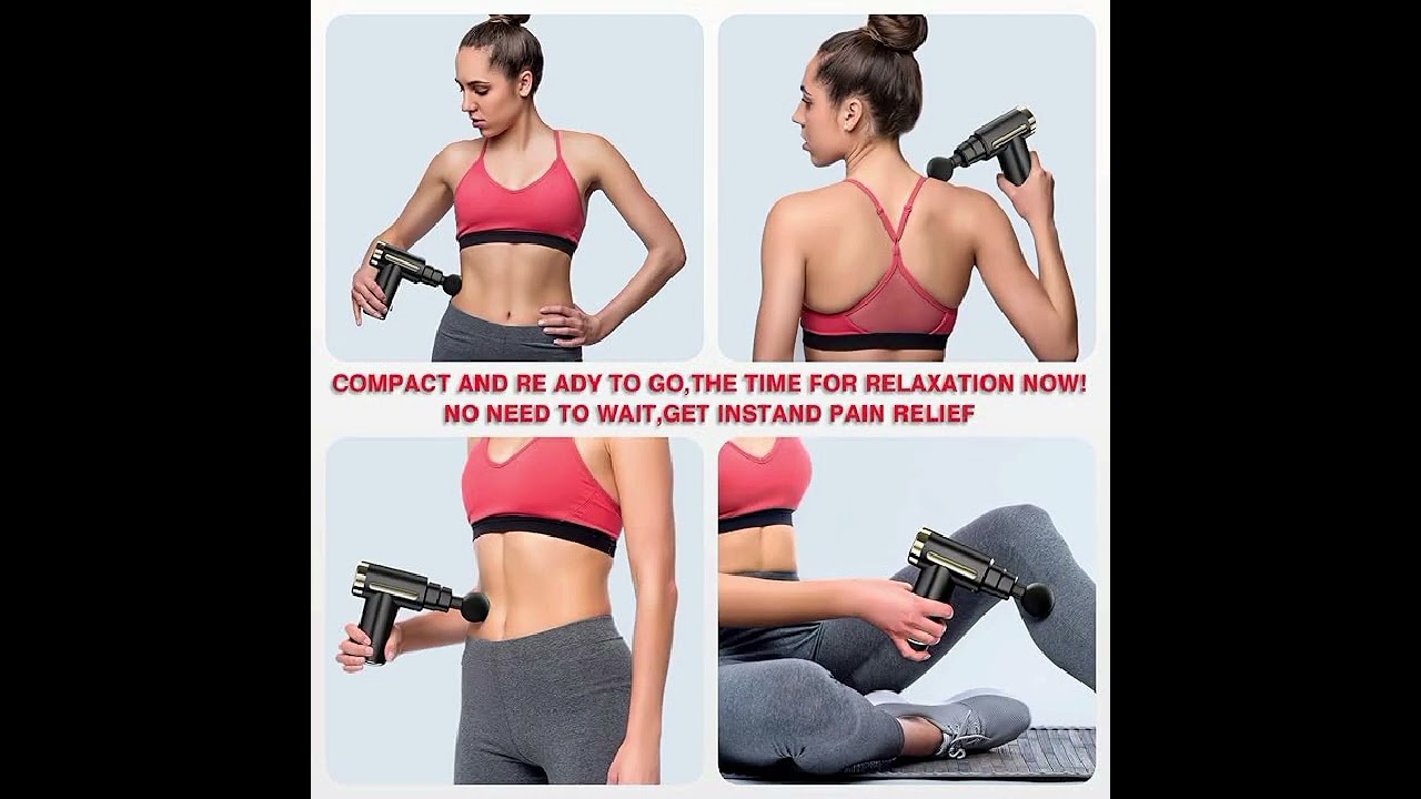 Massage Gun, Muscle Percussion Massager withfor Shoulder, Body, Back Relaxation, PortableMassager.