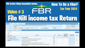 How to Easily File Nil Income Tax Returns for Students & Individuals.#fbr #incometaxreturn #pakistan