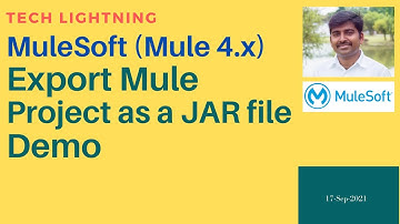 MuleSoft - How to export Mule Application as a JAR file | Mule4 | 2 Min video