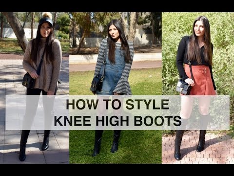 HOW TO STYLE | איך ללבוש מגפיים עד הברך + לוקבוק | חורף 2017 | הדר כהן