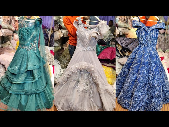 Wholesale market of gown, neelam market, chandni chowk, Delhi - YouTube