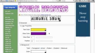 How to create a FlamingText heading.flv