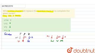 Which letter cluster will replace the question mark (?) to complete the given series? TPD, URG, ...