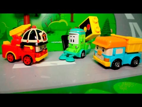 Мультфильмы для детей с игрушками Робокар поли - Чистюля Клини Новые мультики смотреть онлайн