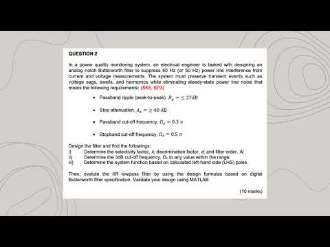 ASSIGNMENT ETS551 DIGITAL SIGNAL PROCESSING - CASSANDRA CANISIUS