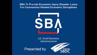 SBA Economic Disaster Loans (EIDL) - March 26, 2020