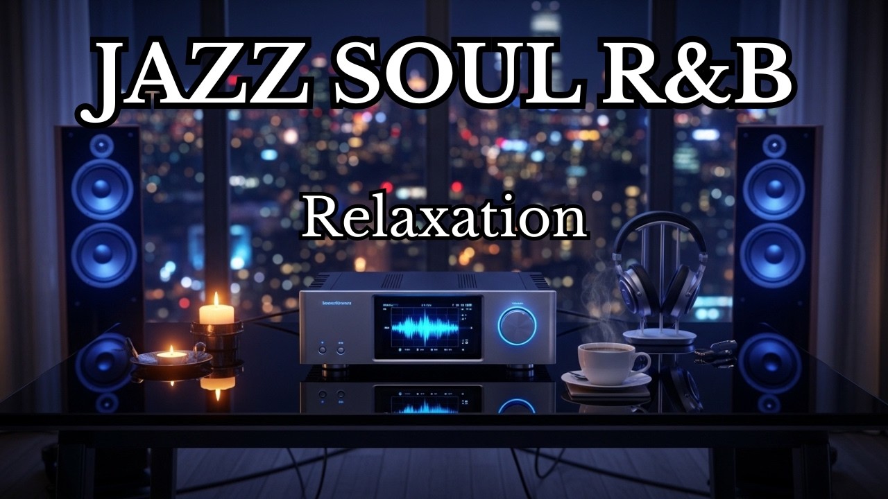 Smooth Jazz, Soul R&B Instrumental 🌧️ | Cozy Rainy Night Music for Relax & Focus