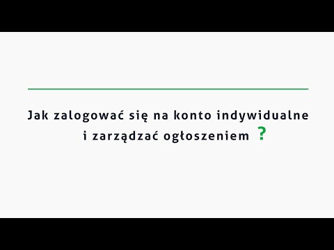 Wideo: Jak Zarejestrować Ogłoszenie