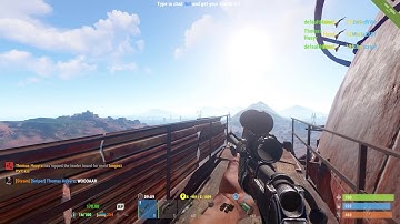 LONGEST range PvP DOUBLE Headshot in Rust! 322.6m!
