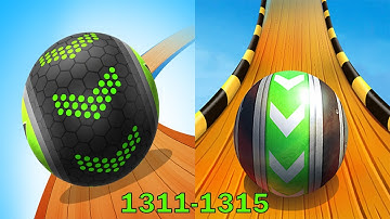 Going Balls VS Sky Rolling Balls - SpeedRun Gameplay Level 1311-1315