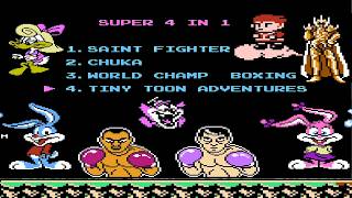 NES 4 in 1 Super Games : All Games Playthrough &amp; Review