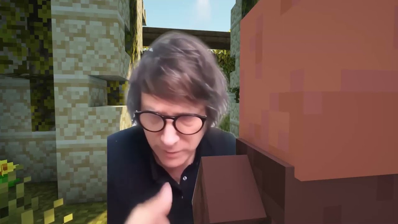Milei trata de mogolic0 a un aldeano de minecraft!!