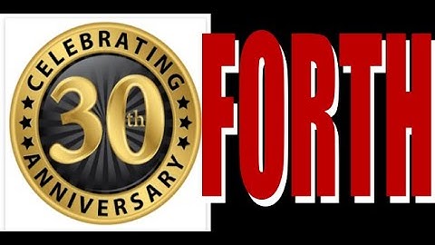 FORTH 2020 forth programming encounter on ZOOM, celebrating #30 meetings !  12-2022