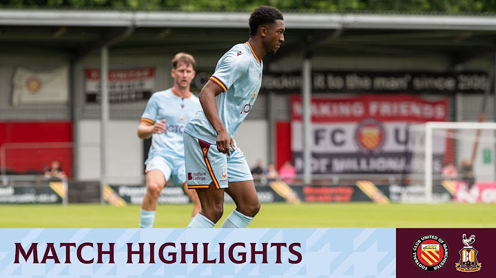 MATCH HIGHLIGHTS: FC United of Manchester v Bradford City