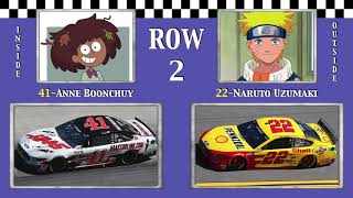 nascar Toon Cup Fanfic 2021 Vp Racing Fuels Grand Prix Starting Grid