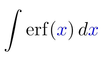 Integrating the error function