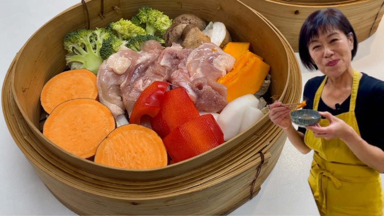 Panier vapeur Sauce sésame et Ponzu - Seïlo-mushi - Kumiko Recette