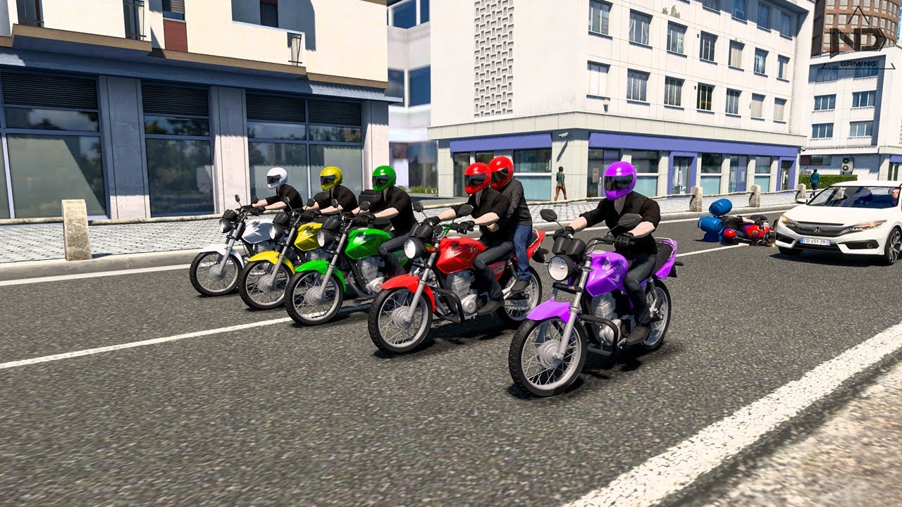 ETS2 Online - Giao Hàng Bằng Xe Máy và Buổi Đi Phượt Bất Ổn