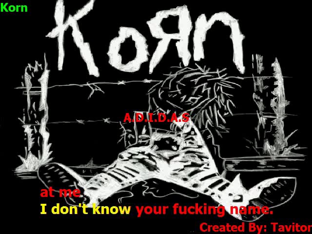 korn adidas instrumental