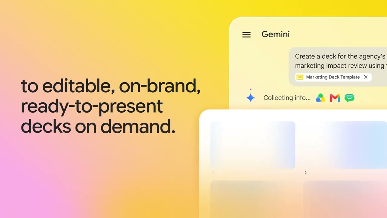 Decks that match your brand, automatically. ?