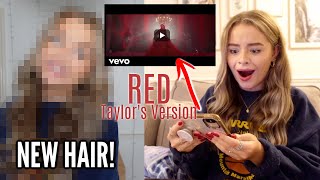 New hair + Reacting to Taylor Swift All Too Well Short Film AND &#39;I Bet You Think About Me&#39; video!