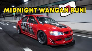 Midnight Tokyo Wangan Run in the Tokyo Drift Evo & Daikoku Car Meet!