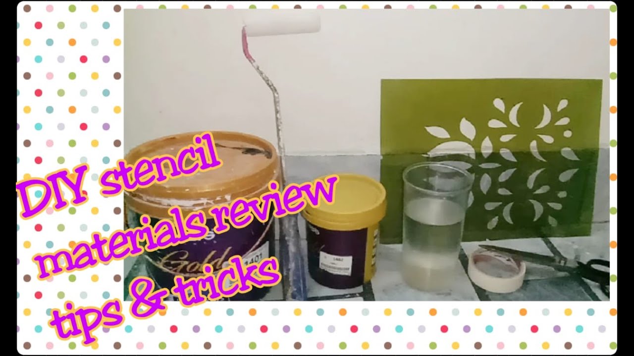 DLY STENCILS .  MATERIALS  REVIEW  TIPS & TRICKS with MARYAM YOUSAF 039