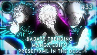 Trending manga edits || alight motion || preset/XML + Materials || #33