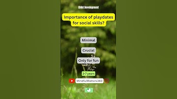 Importance of playdates for social skills? #SocialSkills #Playdates #PeerInteraction
