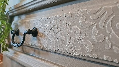 How to apply a raised stencil on furniture